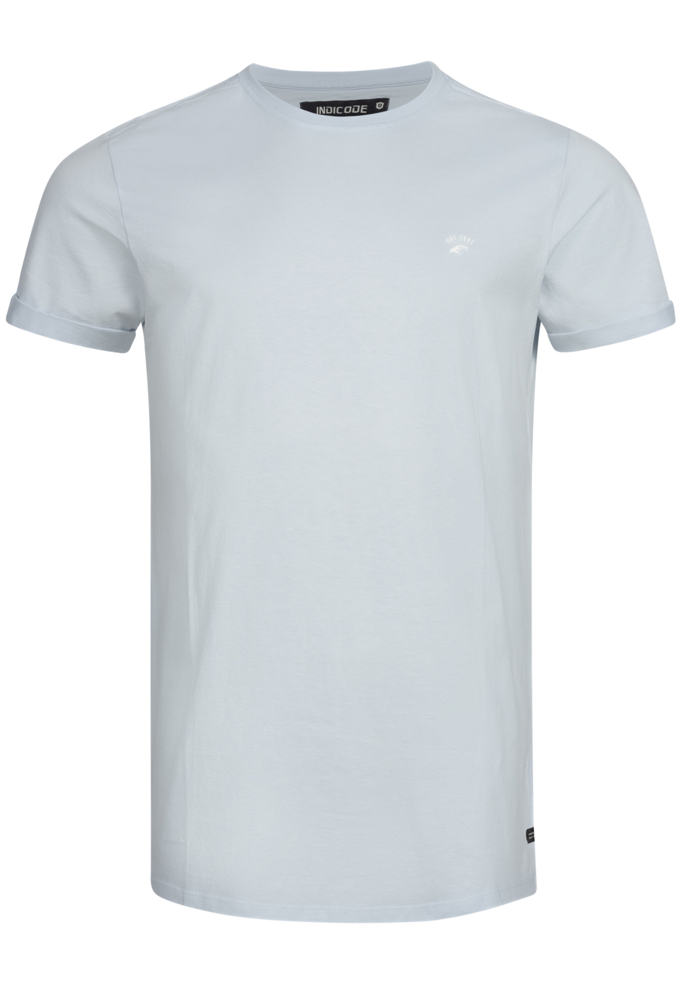 INDICODE JEANS Shirt ' Kloge ' in Wit: voorkant