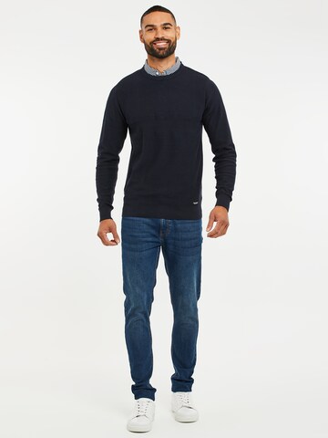 Threadbare Pullover 'Andy' in Blau