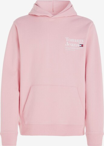 Sweat-shirt Tommy Jeans en rose : devant