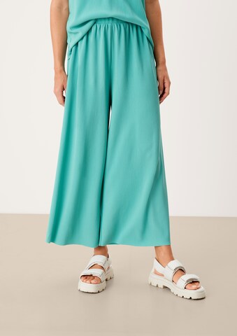 s.Oliver Wide leg Broek in Blauw: voorkant