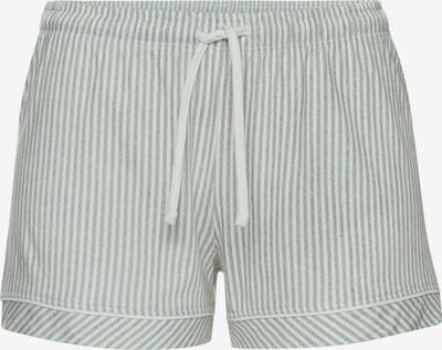 s.Oliver Pantalon de pyjama en vert / blanc, Vue avec produit
