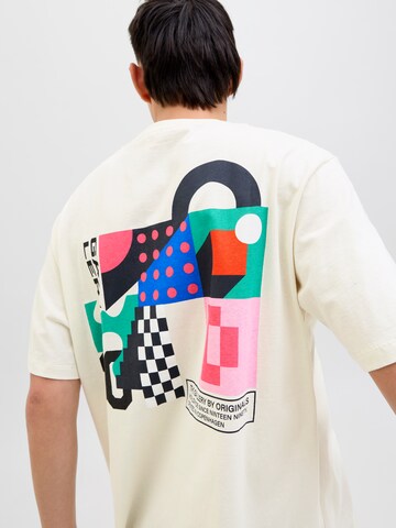 JACK & JONES Majica 'JORFOLD' | bela barva