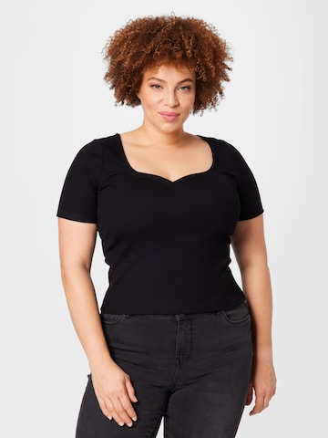 Forever New Curve Shirt 'Sarah' in Black: front