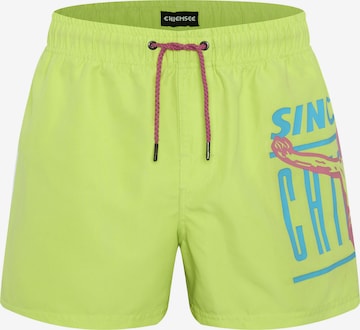 CHIEMSEE Board Shorts in Green: front