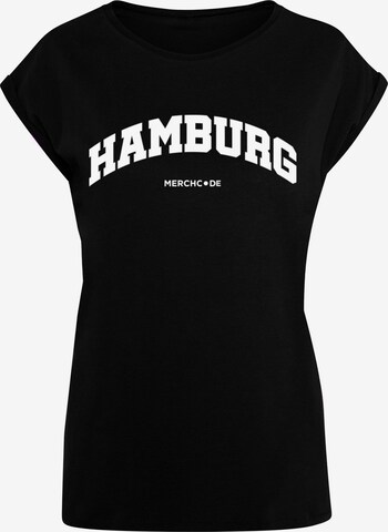 Maglietta 'Hamburg' di Merchcode in nero: frontale
