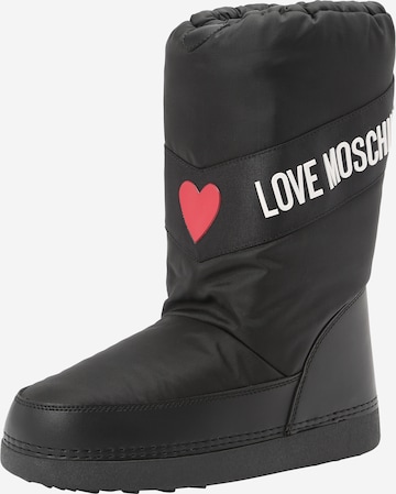 Love Moschino Sněhule – černá: přední strana