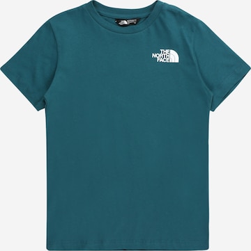 THE NORTH FACETehnička sportska majica 'REDBOX' - plava boja: prednji dio