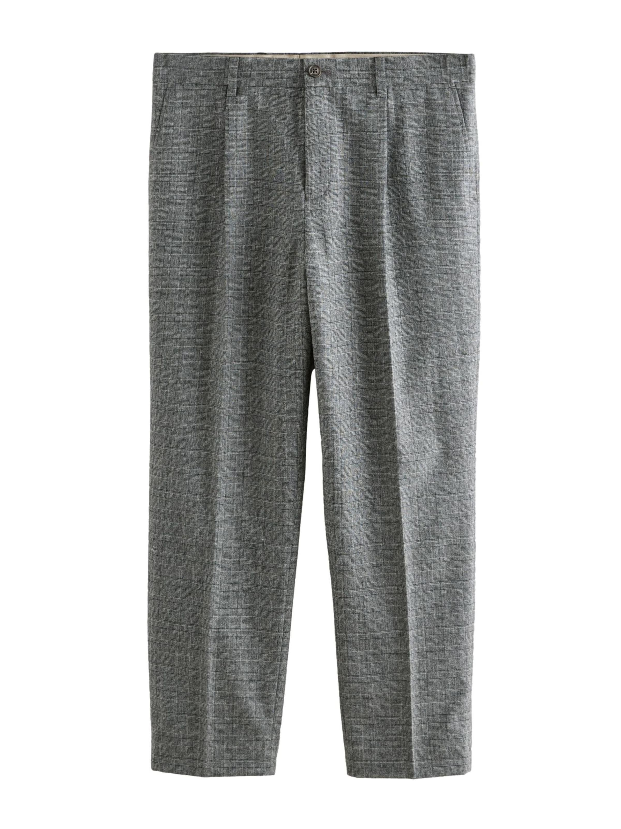 pelēks Next Standarta Klasiskas bikses: no priekšpuses