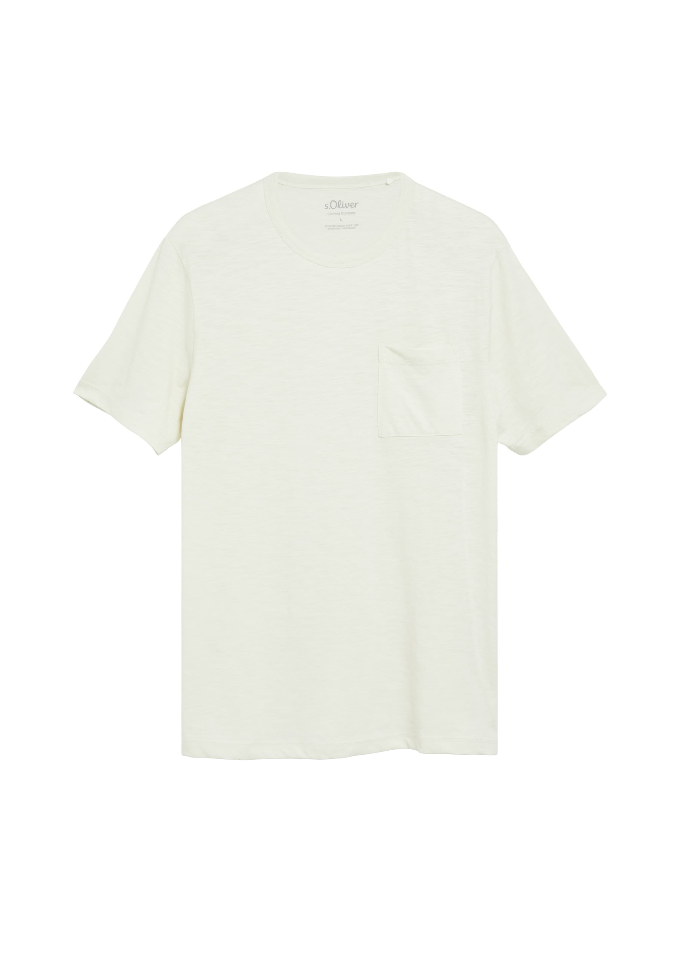 s.Oliver T-Shirt in Beige: Vorderseite