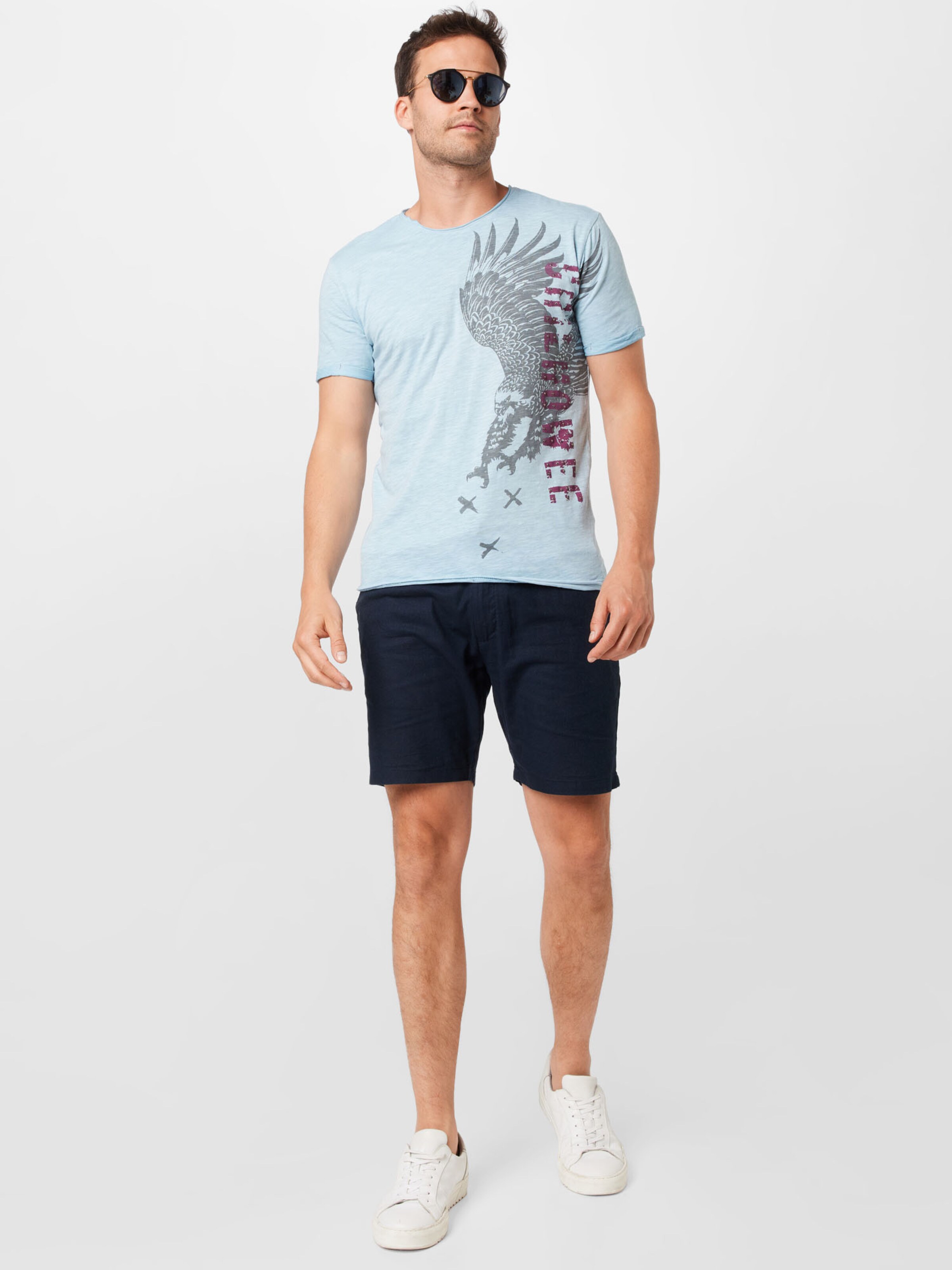 Männer Shirts Key Largo Shirt 'GRIFFIN' in Hellblau - IY42130 Männer Shirts Key Largo Shirt 'GRIFFIN' in Hellblau - IY42130