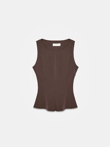 Camicia da donna 'Blusen' di Dilvin in marrone: frontale