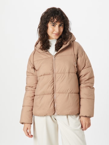 ABOUT YOU Between-Season Jacket 'Samira' in Brown: front