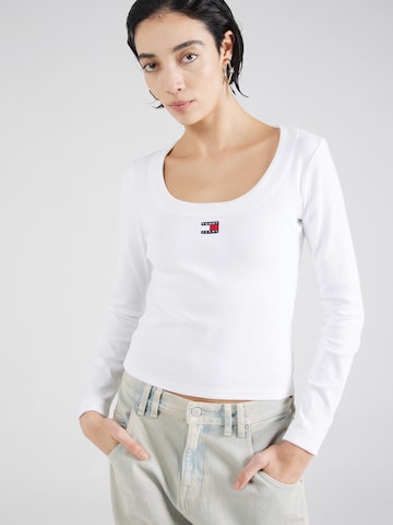 T-shirt Tommy Jeans en blanc : devant