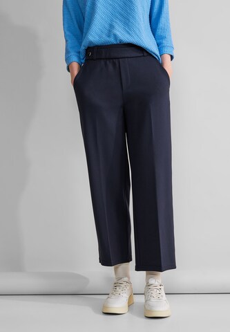 STREET ONE Loose fit Pleated Pants in Blue