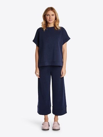 Rich & Royal Wide leg Bandplooibroek in Blauw