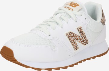 Sneaker bassa '500' di new balance in bianco: frontale