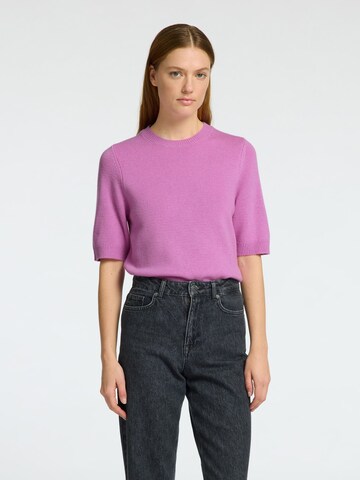 Tops en tricot SELECTED en rose : devant