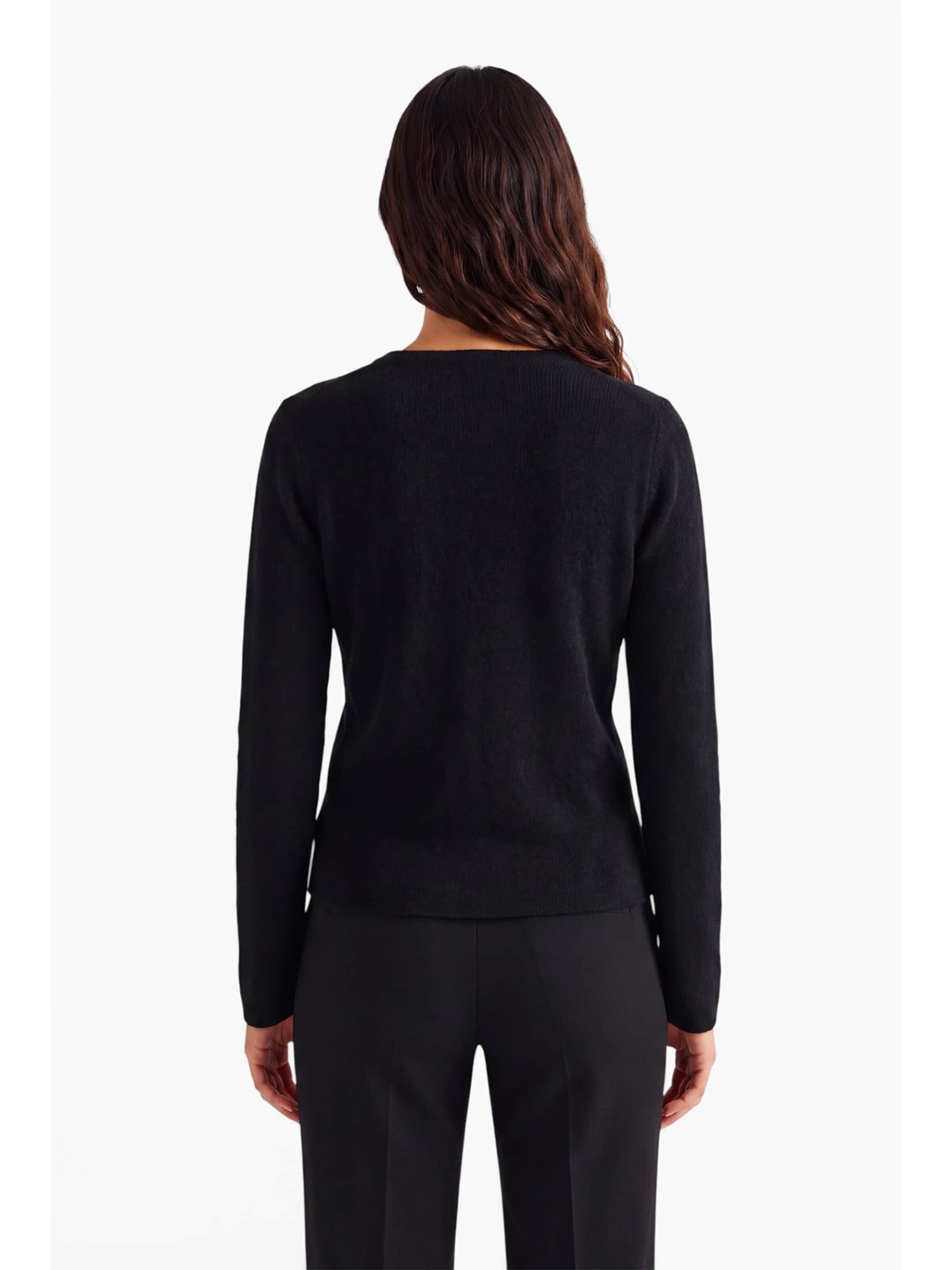 Cardigan 'Letizia' Anse Victorin en noir