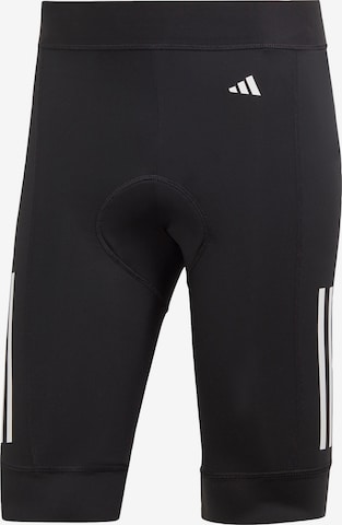 ADIDAS PERFORMANCE Slimfit Sportbroek in Zwart: voorkant