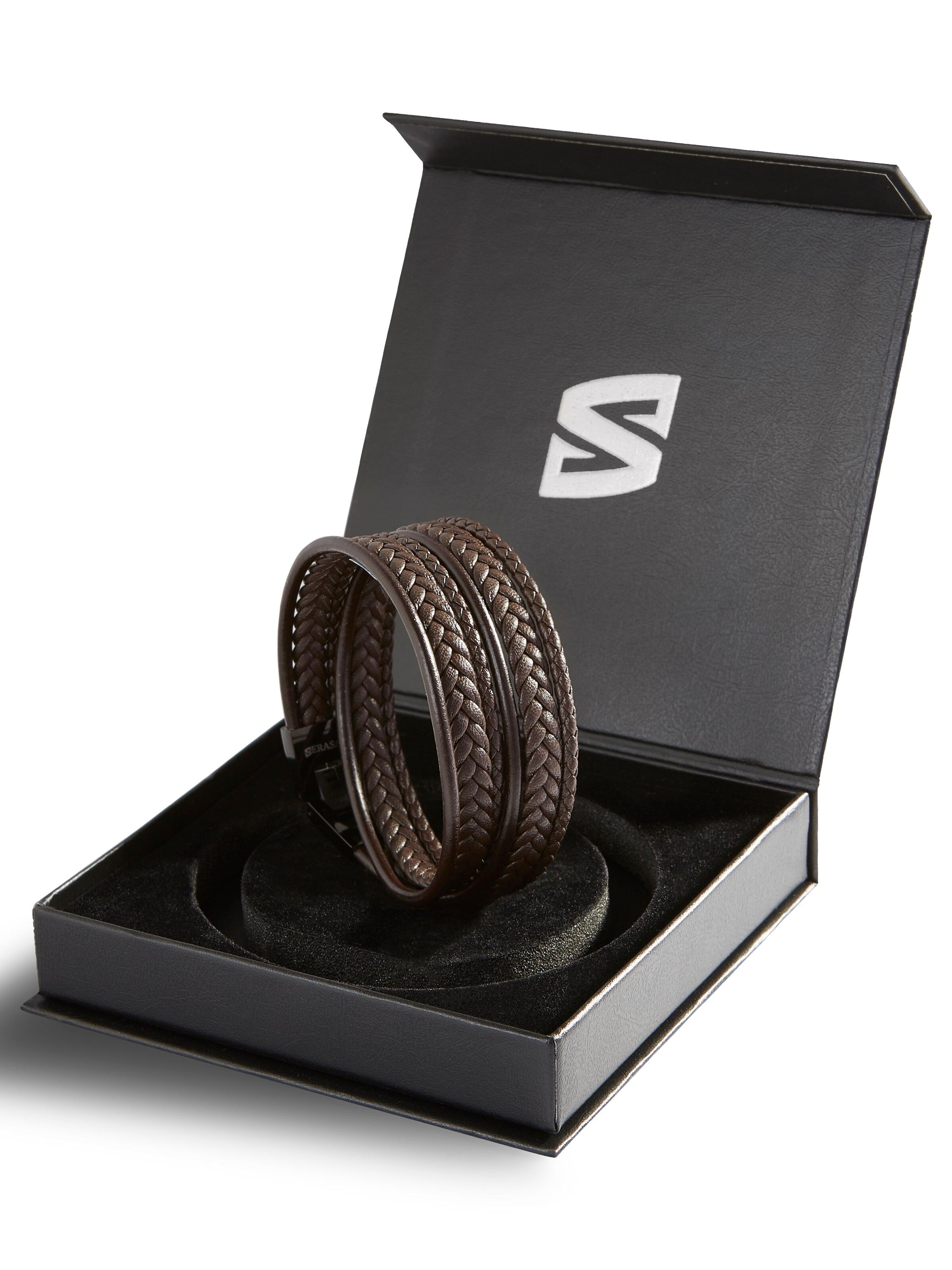 SERASAR Bracelet 'Wrap' in Brown