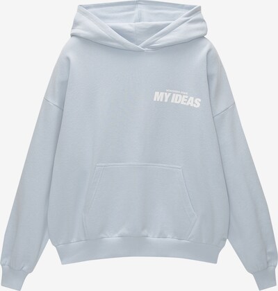Pull&Bear Sweatshirt i pastellblå / vit, Produktvy