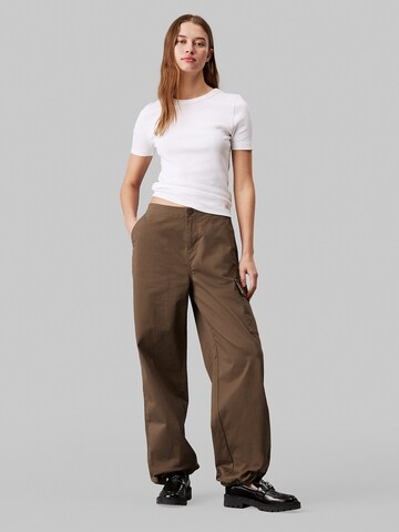 Calvin Klein Jeans Regular Hose in Braun