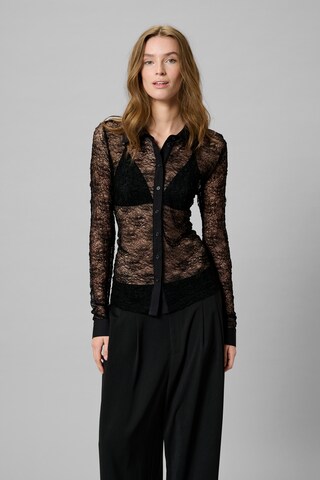 Chemisier 'MWRita' My Essential Wardrobe en noir : devant