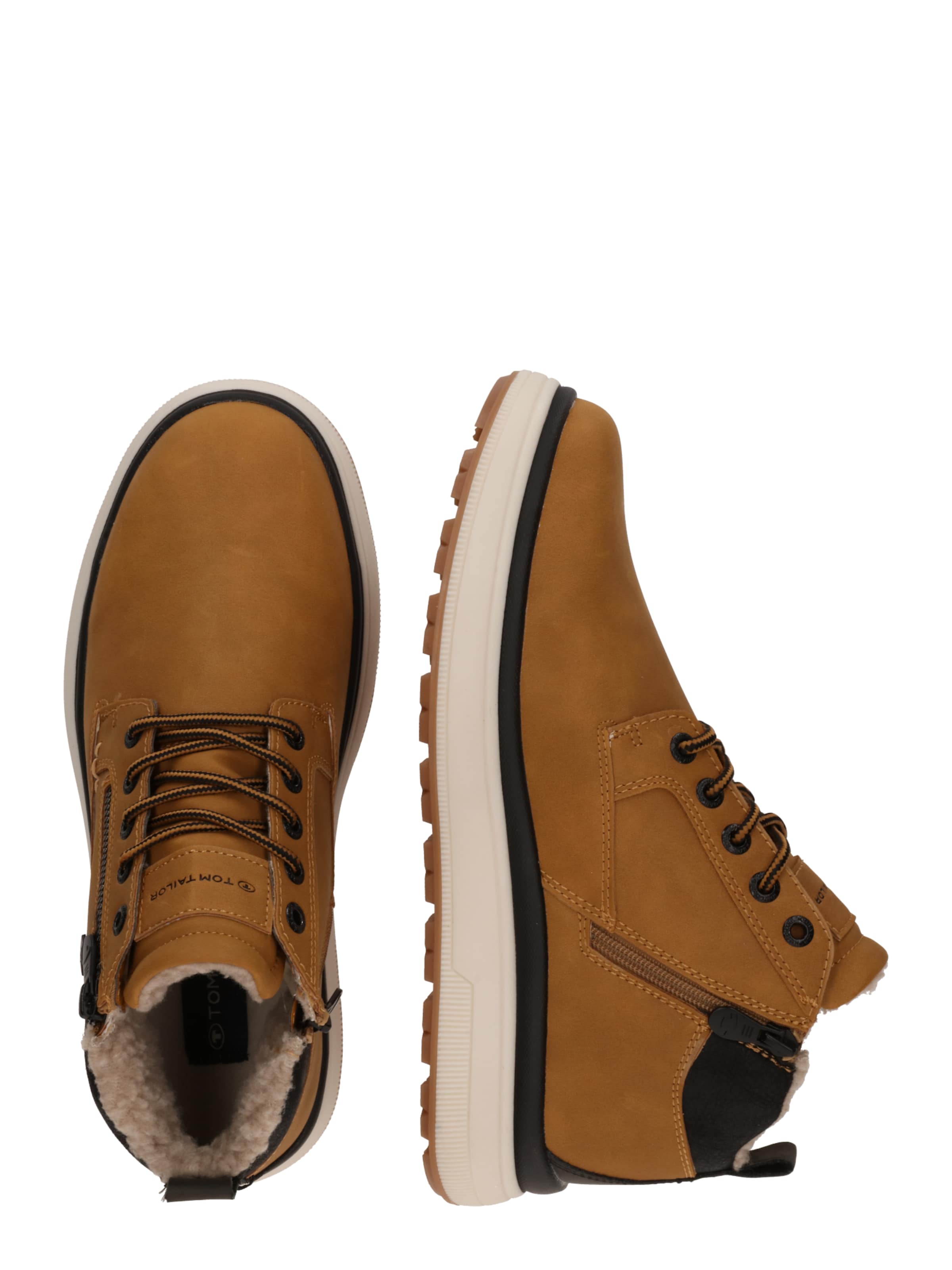 TOM TAILOR Veterboots in Bruin