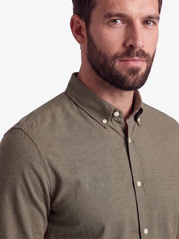 Coupe slim Chemise 'Superflex' Lindbergh en vert
