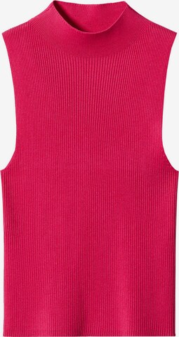 MANGO Knitted Top 'PEREZ' in Pink: front