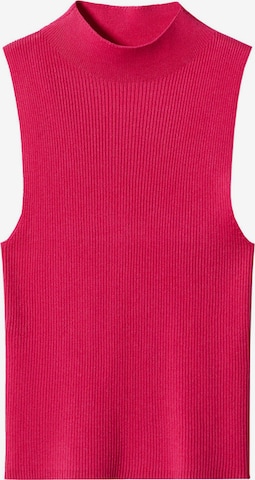 Tops en tricot 'PEREZ' MANGO en rose : devant