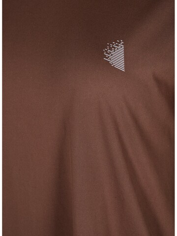 Active by Zizzi Sportshirt 'Abasic' in Braun