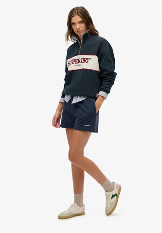 Superdry Regular Broek in Blauw