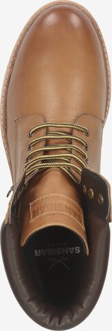 SANSIBAR Lace-Up Boots in Brown