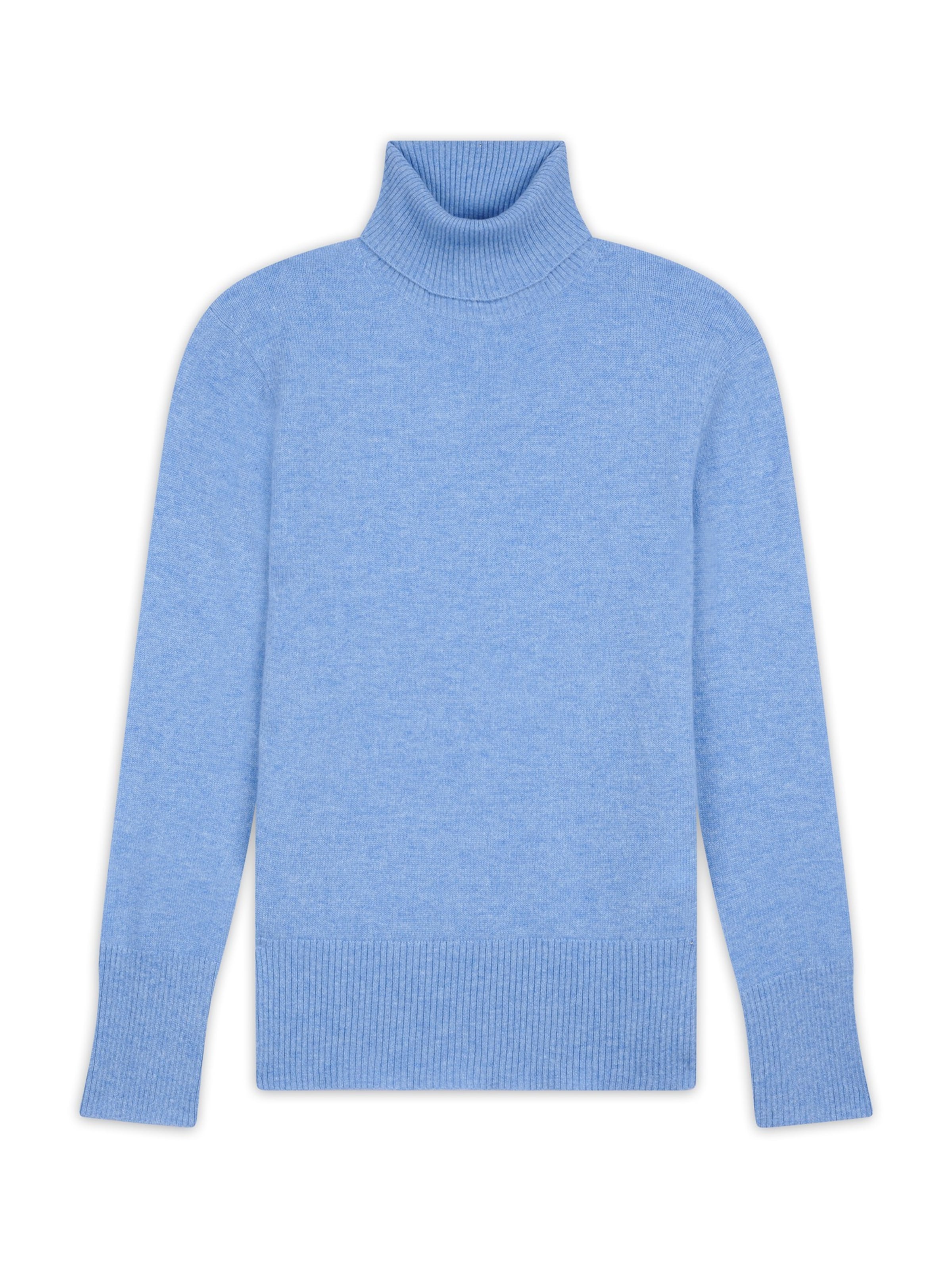 JUST CASHMERE Pulover 'Lexie' | modra barva: sprednja stran