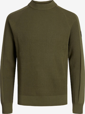 JACK & JONES Sweater 'FILO' in Green: front