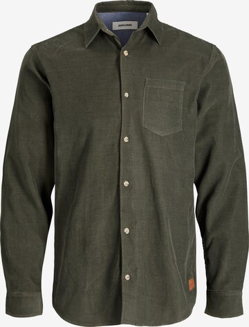 JACK & JONES - Regular Fit Camisa 'Kendrick' em verde: frente