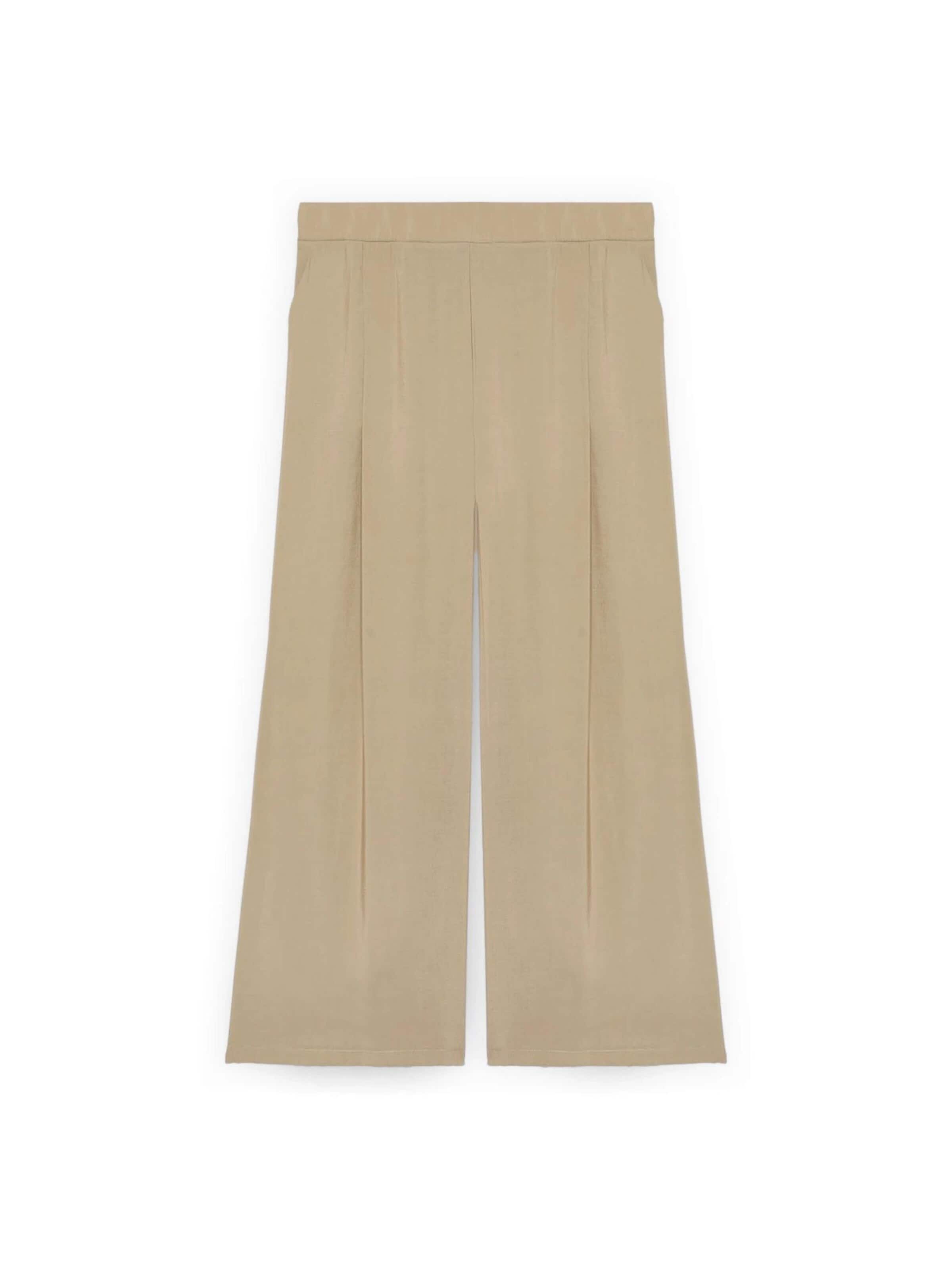 Flared Pantaloni di Fiorella Rubino in beige: frontale