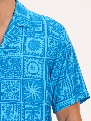 Shiwi Regular fit Button Up Shirt in Blue