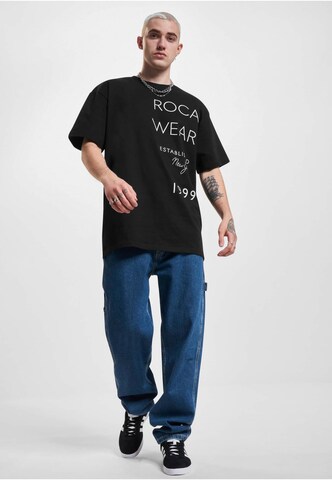 ROCAWEAR T-Shirt 'ExcuseMe' in Schwarz