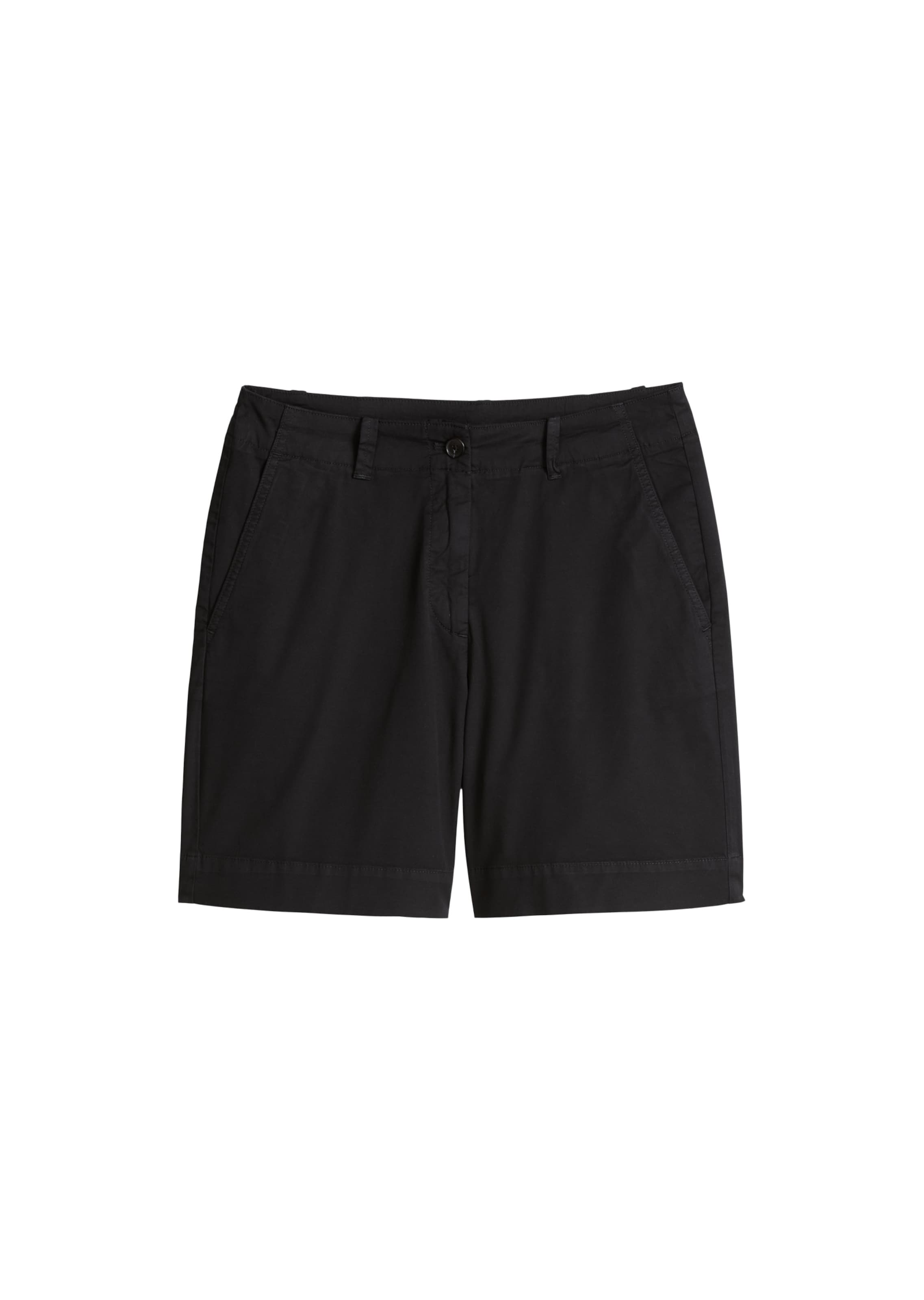 Marc O'Polo Loosefit Shorts in Schwarz: Vorderseite