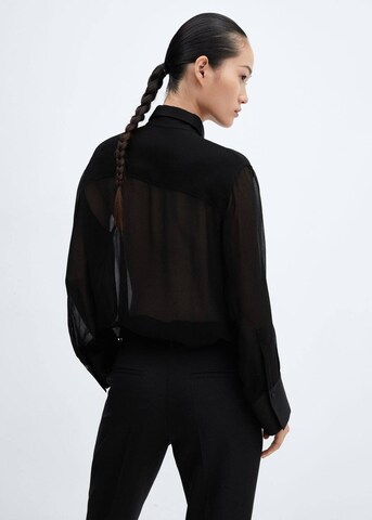 MANGO Blouse 'BLACKY' in Zwart