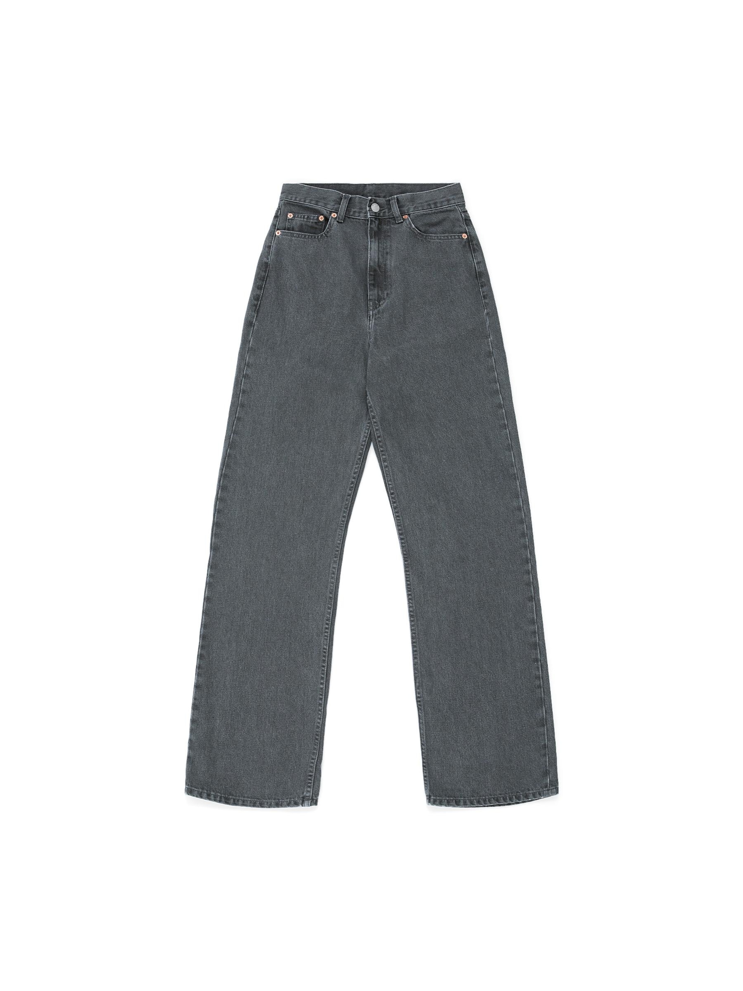 Dr. Denim Jeans 'Echo High Straight - Jeans'‌‌‌‌‌ in Grau: Vorderseite