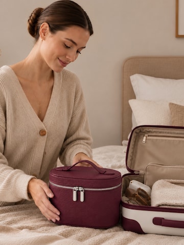 UNIQ Beauty Kozmetikai táskák 'Noemie Vanity Beauty Case - Violet Burgundy' - piros