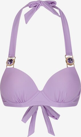 Moda Minx Góra bikini 'Amour' w kolorze fioletowy: przód