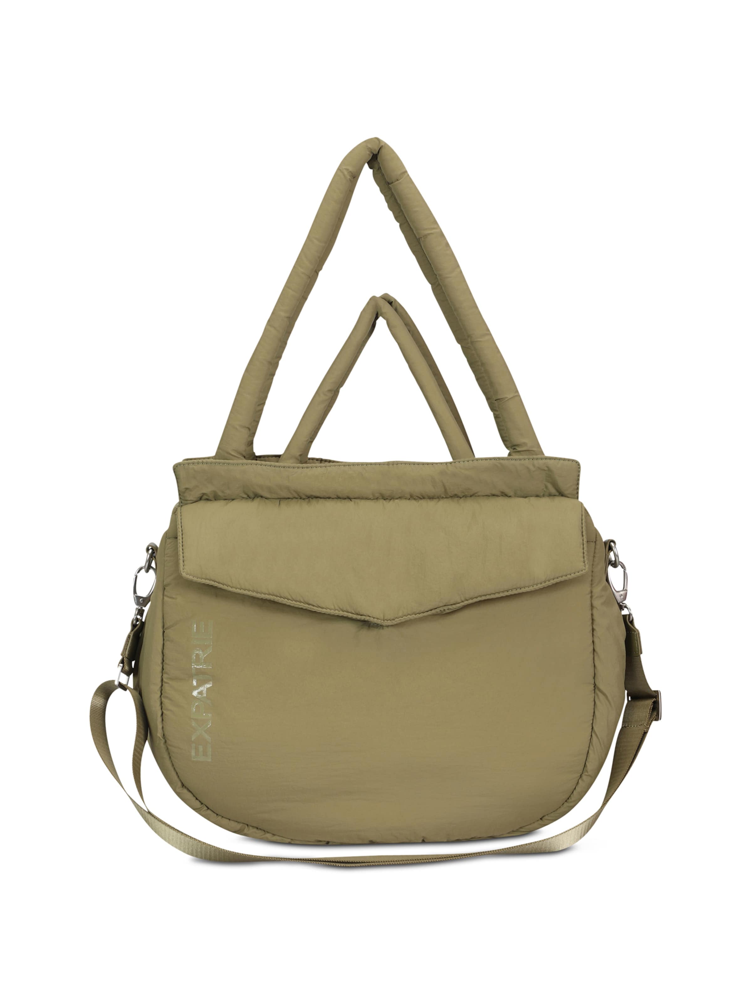 Expatrié Μεγάλη τσάντα 'Poppy' σε πράσινο: μπροστά