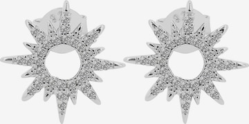 Akzent Earrings '"Joana" aus 925 Sterlingsilber, rhodiniert, langlebig' in Silver: front