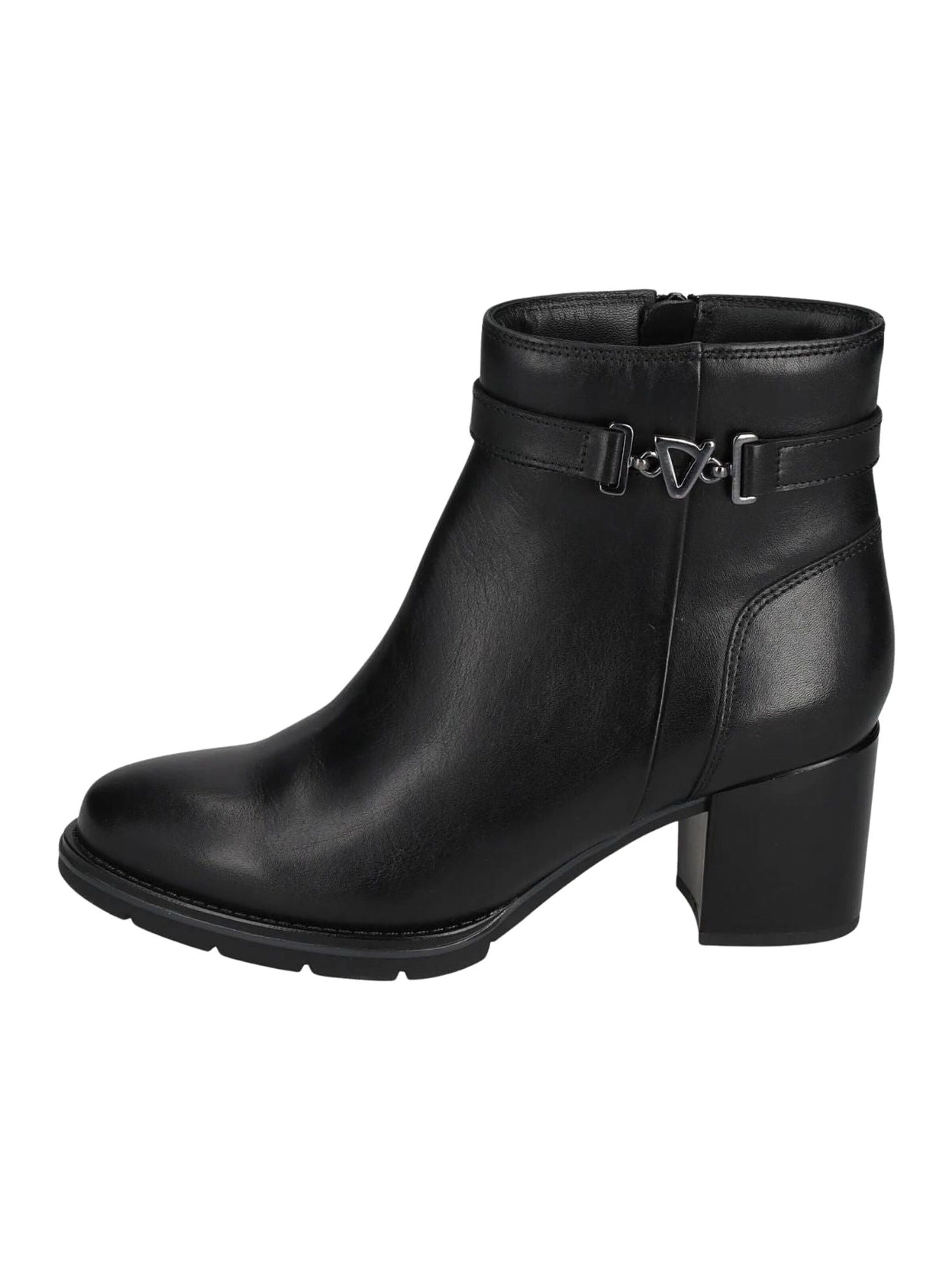 Ankle boots 'Valleverde Tronchetto Nero' di Valleverde in nero: frontale