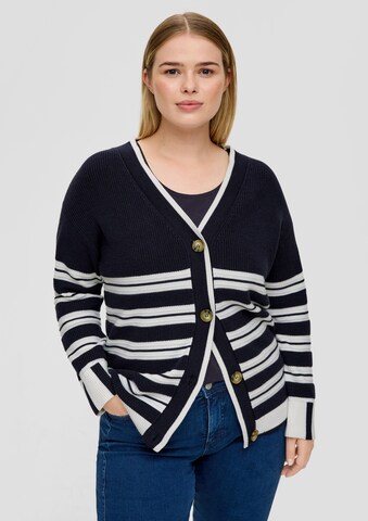 Cardigan TRIANGLE en bleu : devant