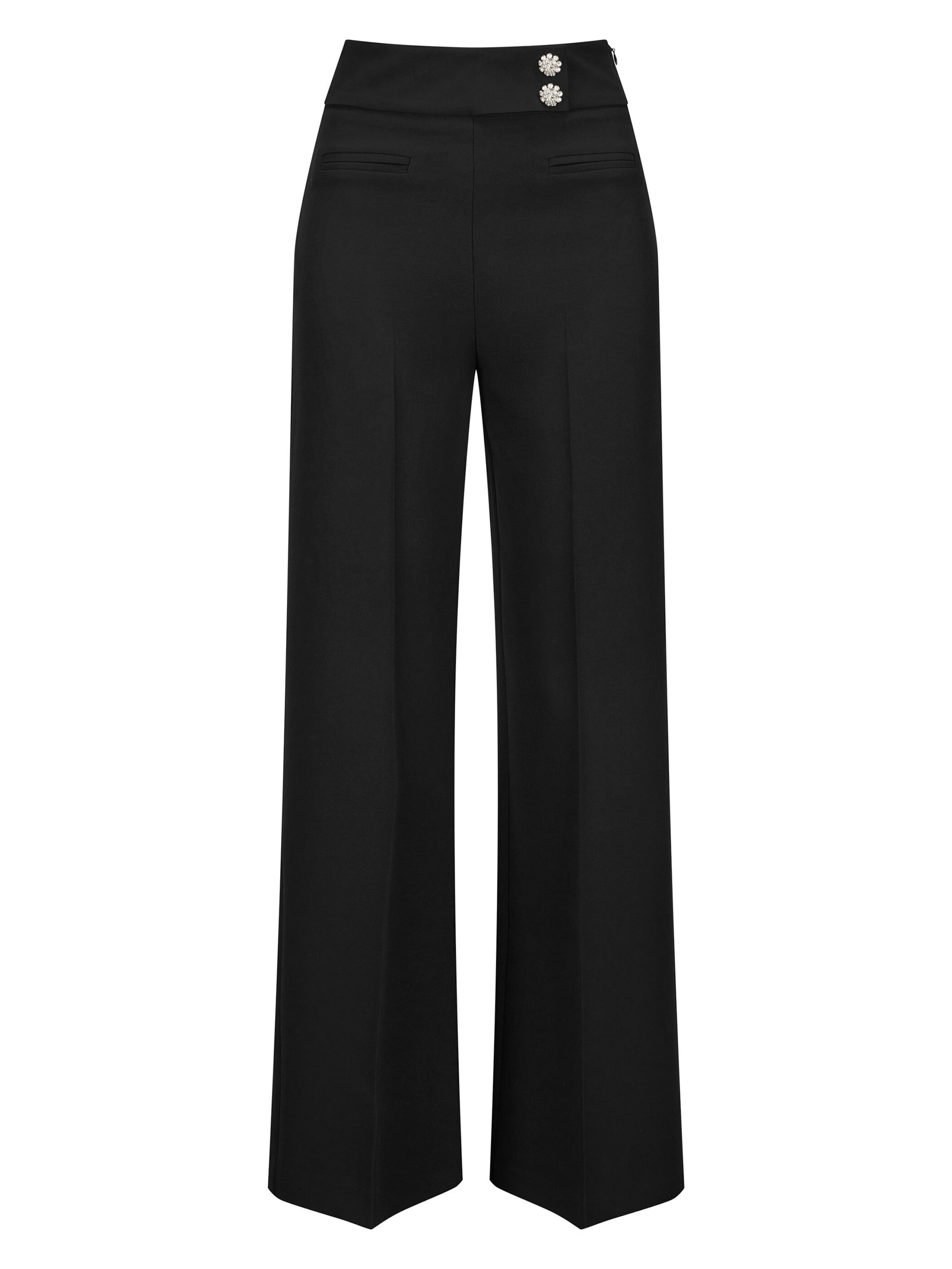 Regular Pantalon à plis 'Coreana' Nicowa en noir : devant